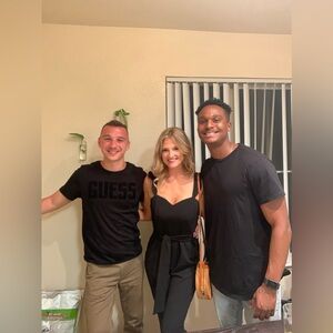 Women’s Express Black Jumpsuit Size Small Wrap Tie